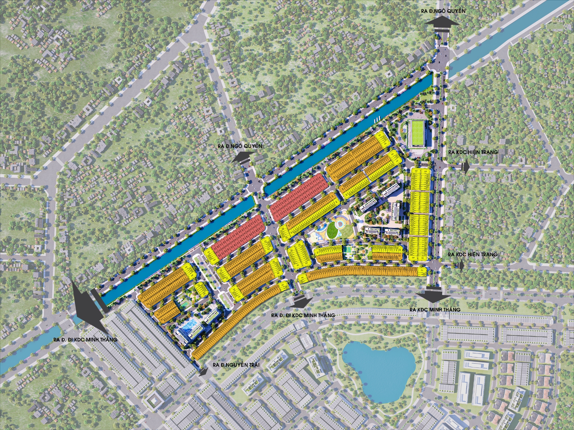 Mặt bằng phân lô dự án Minh Thắng - Tây Tạ Uyên